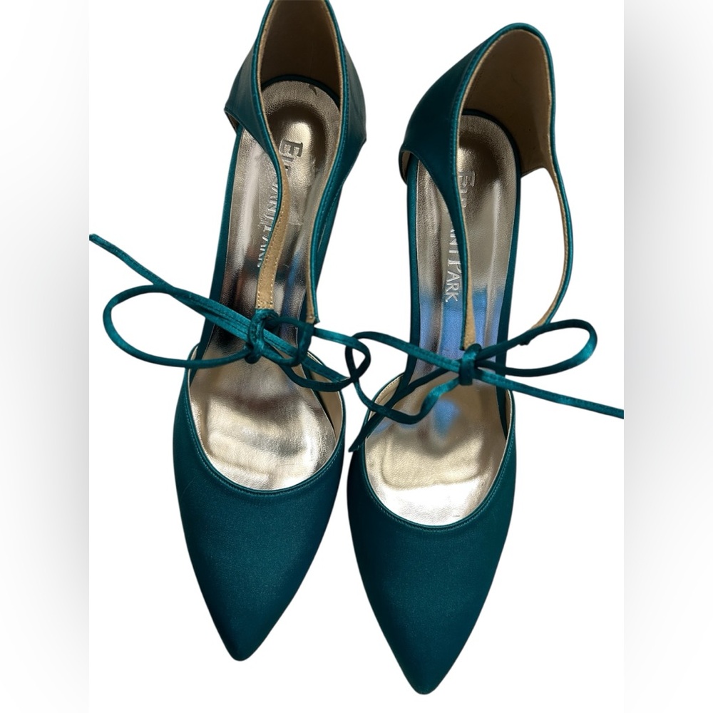 ElegantPark Teal Strappy Heels